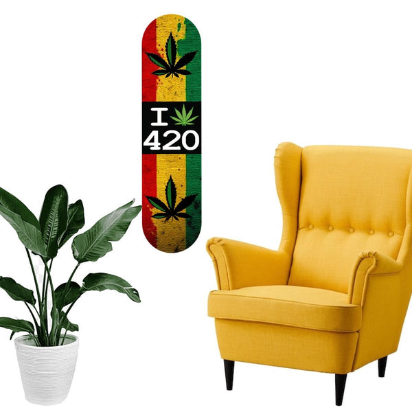 Cannabis - Canvas Skateboard Wall Art - Baan Skate Skateboard Canvas Wall Art